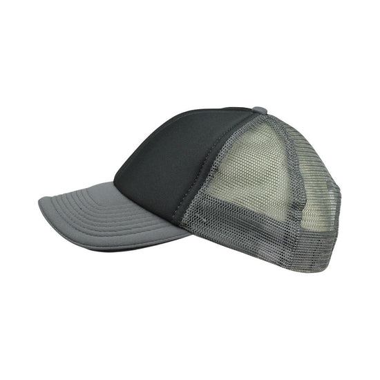 6 Panel Mesh Hat w/ Sandwich Bill Cap For School Work Outdoor Adjustable Closure