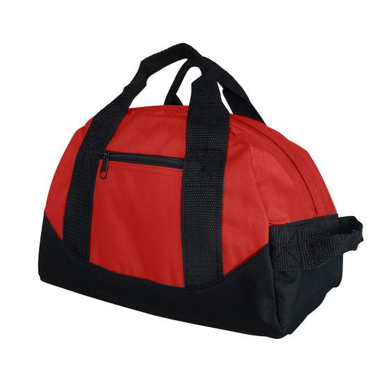12" Mini Sports Gym Duffle Travel Bag, Carry-On OR 1 DOZEN (Royal, Red, Yellow)