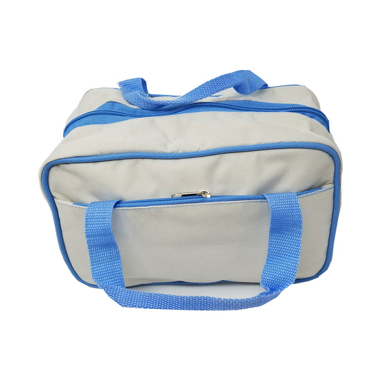 Deluxe Heavy Duty Travel Kit Organizer, Lime Green/Yellow or Natural/Lt. Blue