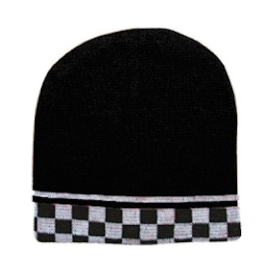New-Auto-Racing-Flag-Checkers-Warm-Winter-Beanie-Beanies-Hats-Cap-Caps-Unisex