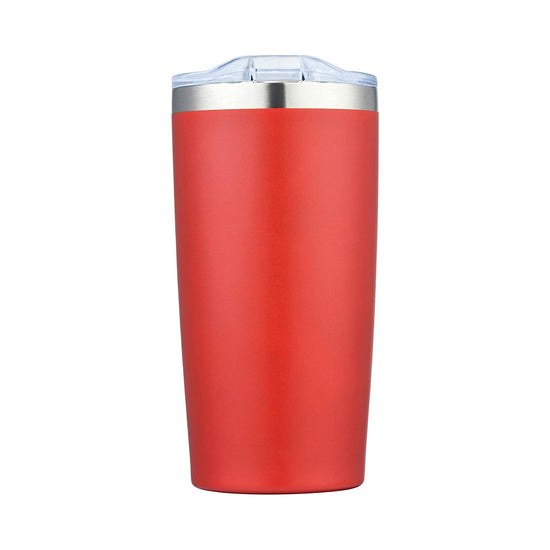 20 oz Wine Tumbler with Lid, Double Wall Stainless Steel Glass Cup Drinks Warm