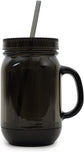 ImpecGear 20 Oz Mason Jar Doubled wall Acrylic Cup with Straw