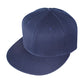 Flat Bill Polyester Cap, 6 Panel Adjustable Snap Hat for Travel, Work, Office, Summer - 6FBC
