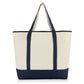 LARGE Canvas Reusable Grocery Shopping Bag Boat Tote Totes Bag 22" 4 Color
