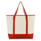 LARGE Canvas Reusable Grocery Shopping Bag Boat Tote Totes Bag 22" 4 Color