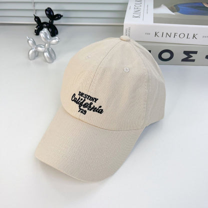 Unisex baseball cap made of Khaki fabric hats high quality California logo soft top duck tongue gifts-Adjustable washed unstructured caps Embroider