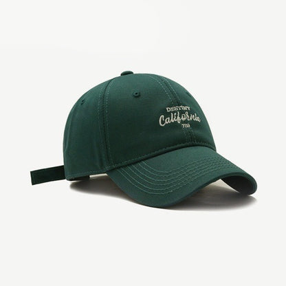 Unisex baseball cap made of Khaki fabric hats high quality California logo soft top duck tongue gifts-Adjustable washed unstructured caps Embroider