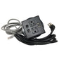 Power Grommet W/ 2 USB Charging Ports, Desktop Outlet W/ 2 AC Outlets, 2 Data CAT 6-(RJ-45), Power Socket W 6 ft Heavy Duty Extension Cord. DC8489