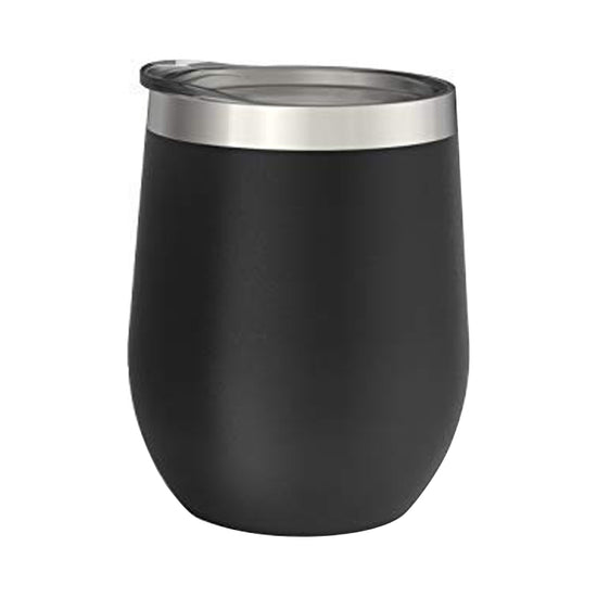 12 oz Stainless Steel Tumbler with Lid & Gift Box | Wine Tumbler Double Wall Vacuum Insulated Travel Tumbler Cup for Coffee, Wine, Cocktails, Ice Cream, Powder Coated Tumbler