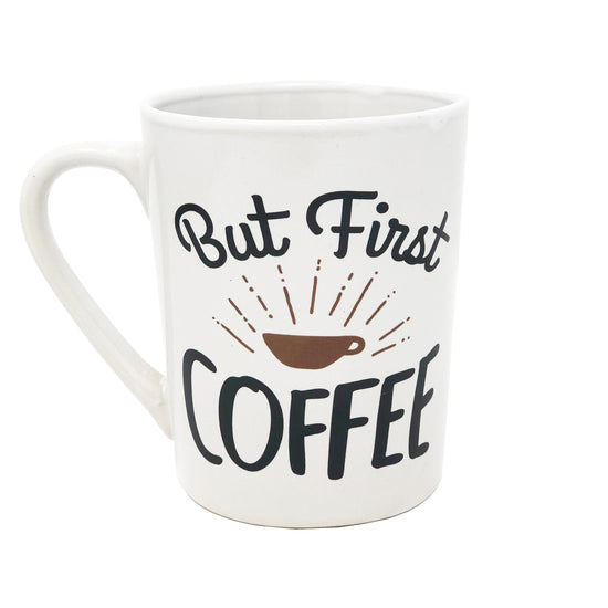 But First Coffee Design Coffee Mug For Breakfast Tea Lunch Dinner Work Home Cup