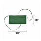 Waist Apron with 3 Pockets Poly Cotton Commercial Restaurant Home Bib Spun, 2-Pack, Green