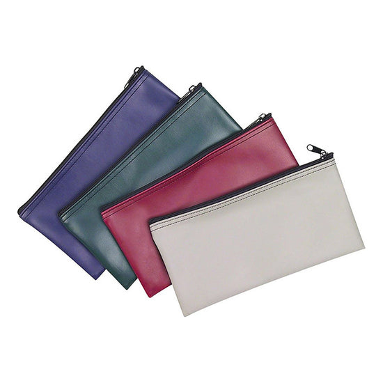 4-Piece Set PM Company Security Bank Deposit / Utility Zipper Coin Bag / Pouch Safe Money Organizer Bag / 11 X 5.5 Inches Or set of 2 document bags