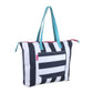 Cabana Stripe 15 Inch Beach Tote Bag Travel Shopping Vacation Work Outdoor Lot