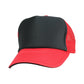 5 Panel Mesh Hat w/ Sandwich Bill Cap For School Work Outdoor Adjustable Closure