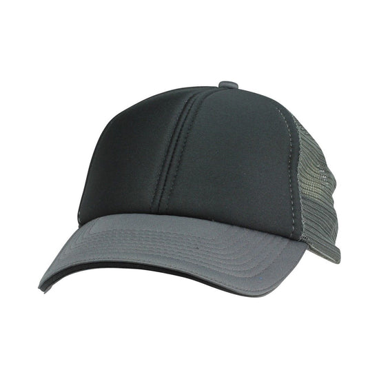 6 Panel Mesh Hat w/ Sandwich Bill Cap For School Work Outdoor Adjustable Closure