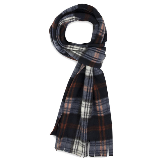 Adult Fleece Scarves 60" x 8" With Fringe - Flannel Scarves - 7028AST