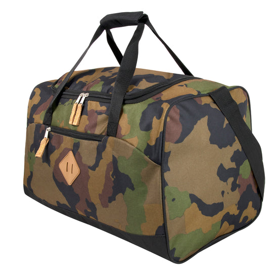 Trailmaker 20 Inch Duffle Bag Camo Polyester Gear Bag-Travel Work Gym Carry-On