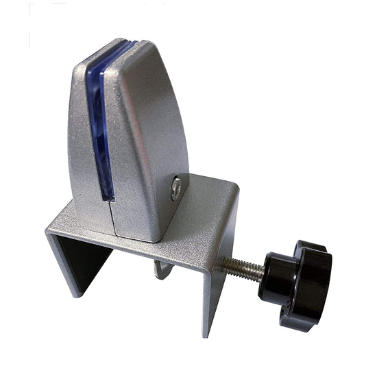 Sneeze Guard Support Clamp Bracket for 7/8" to 2-7/8" Tabletop, Countertop or Cubicle Panel Partition Wall with C-Clamp Base for Plexiglass or Acrylic Shield (1) - SB161