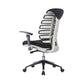 ImpecGear The Spine Office Chair Mid-Back Fabric Mesh Chair with Chrome Base and Adjustable Seat and 2D Arms Rest With Seatslider BLACK TC-101BK