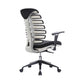 ImpecGear The Spine Office Chair Mid-Back Fabric Mesh Chair with Chrome Base and Adjustable Seat and 2D Arms Rest With Seatslider BLACK TC-101BK
