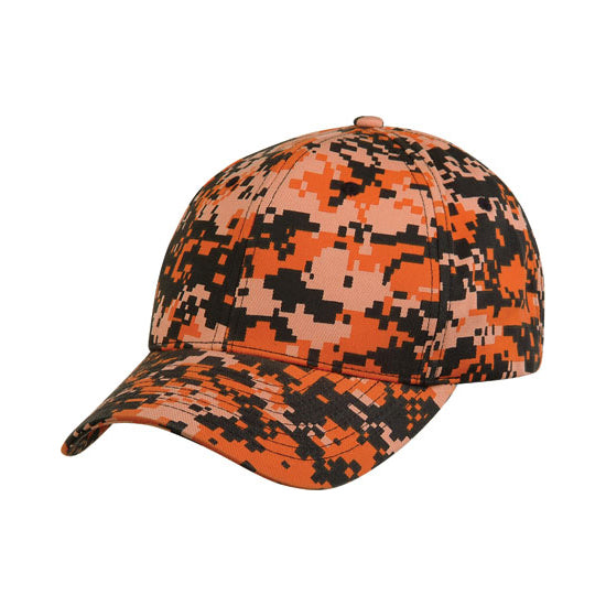 Pixel Camoflauge Cotton Baseball & Trucker Hat/Cap W/ 6 Panel Crown for Outdoors