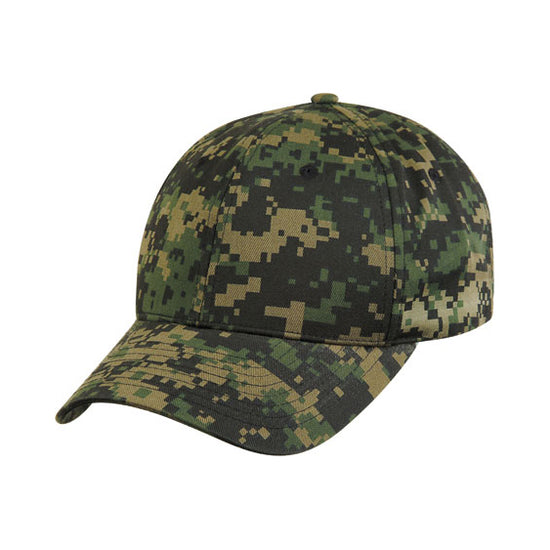Pixel Camoflauge Cotton Baseball & Trucker Hat/Cap W/ 6 Panel Crown for Outdoors