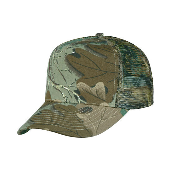 Camouflage Cotton Trucker & Baseball Hat/Cap W/ Mesh Back for Outdoors & Travel