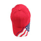 USA US Flag Stars Racing 6 Panel Baseball Cotton Hat Caps Outside Embroider Logo