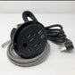 Round Desktop Conference Room Power Grommet Outlet, FITS 3 1/8" - 3 1/4" 2 (TR) AC Outlets, 2 USB Charging Ports, 1 CAT 6, 1 HDMI, ETL Listed DC8689