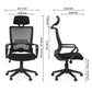 ImpecGear Ergo HQ Mesh Back/Fabric Seats W/ Frame Easy Folding Fold Out Chairs (Custom Color Seat Fabric-with many beautiful colors) + Headrest