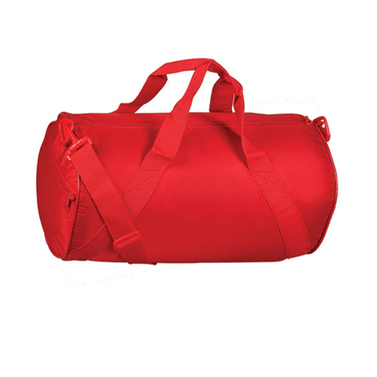 Red Nylon Roll Bag for Exercise Home Work Gym Travel Office Outdoors