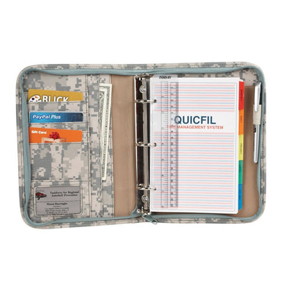 ImpecGear ACU Digital Camo Mid-Sized Binder with File System Planner Organizer (FREE PEN)
