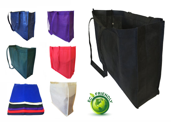 ImpecGear 20" Extra Large Grocery Bag Recycled Reusable Shopping Tote Bag Eco-Friendly Material