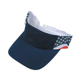 ImpecGear 2 Packs USA Flag Patriotic American Visor (2 Pack for Price of 1)