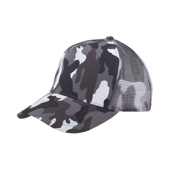 Camouflage Cotton Trucker & Baseball Hat/Cap W/ Mesh Back for Outdoors & Travel