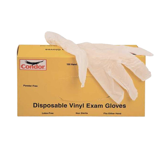 Condor Vinyl Gloves - Powder Free - 100 Gloves - Size X-Large