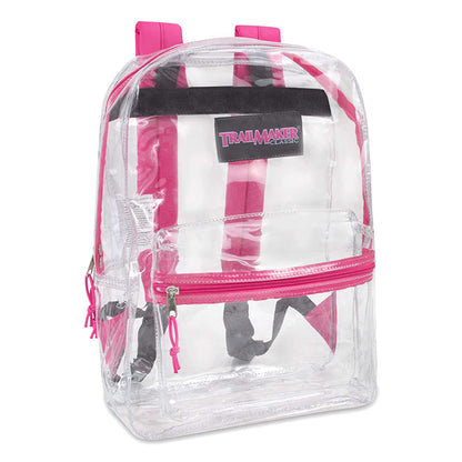 Trailmaker Clear Bag/Backpack With Reinforced Straps & Front Accessory Pocket