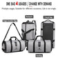 OZUKO Travel Backpack for Men Suit Storage Large Capacity Travel Hand Bag Multifunction Waterproof Trip Mochila with Shoe Pocket