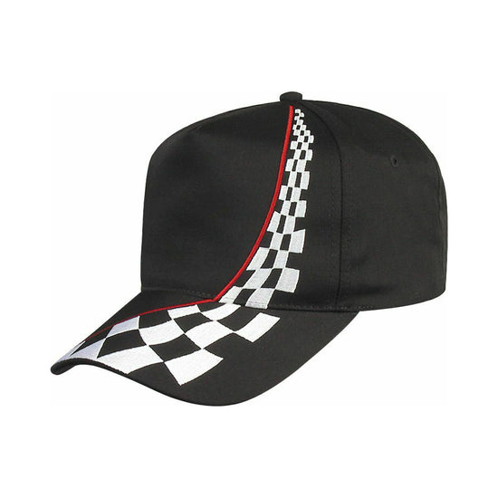 5-Panel Cotton Embroidered Racing Cap/Hats Perfect Outdoors Travel Work Vacation
