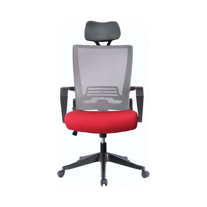 ImpecGear Ergo HQ Mesh Back/Fabric Seats W/ Frame Easy Folding Fold Out Chairs (Custom Color Seat Fabric-with many beautiful colors) + Headrest