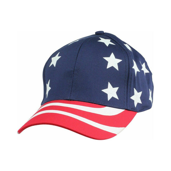 USA Flag American Patriotic Stars Stripes Baseball 6 Panel Election Hats Caps