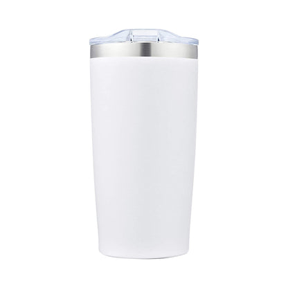 20 oz Wine Tumbler with Lid, Double Wall Stainless Steel Glass Cup Drinks Warm